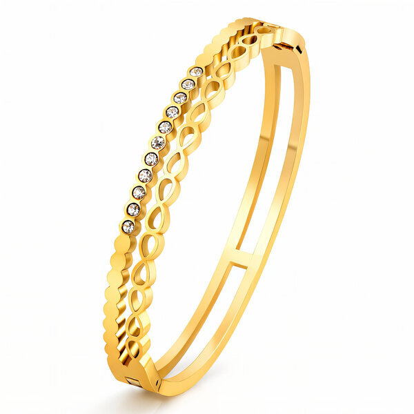 PVD Gold-Plated Stainless Steel Bracelet - Intensity