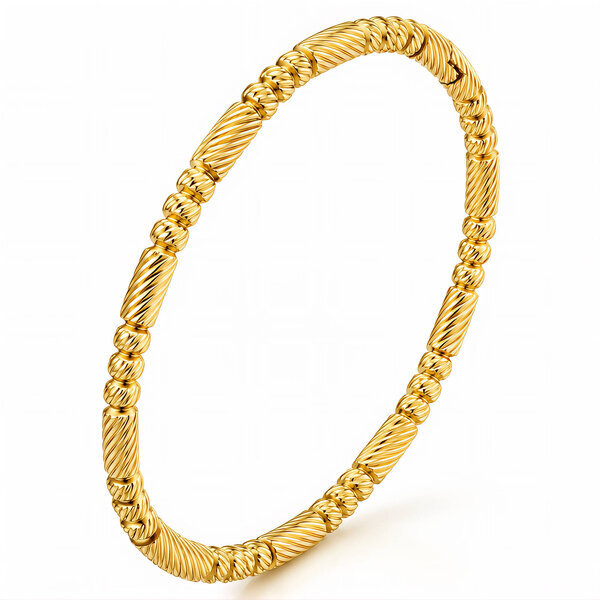 PVD Gold-Plated Stainless Steel Bracelet - Intensity