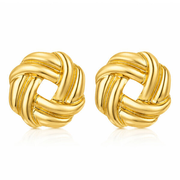 PVD Gold-Plated Stainless Steel Earrings - Intensity