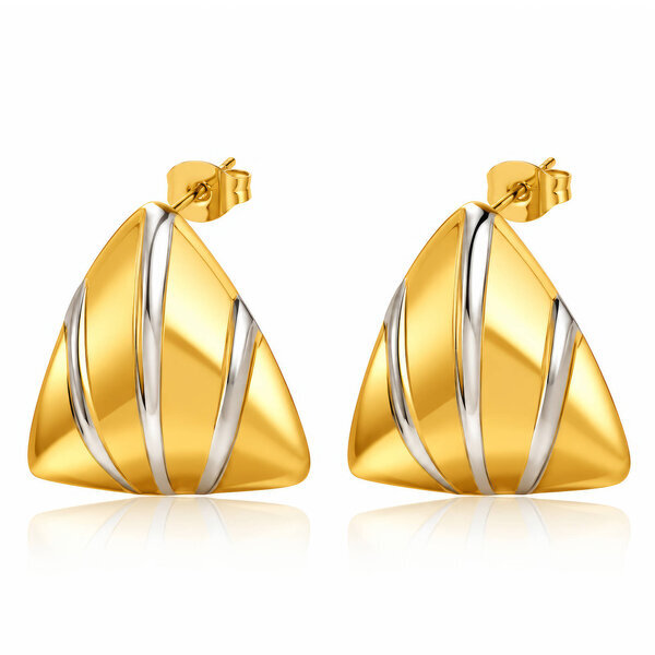 PVD Gold-Plated Stainless Steel Earrings - Intensity