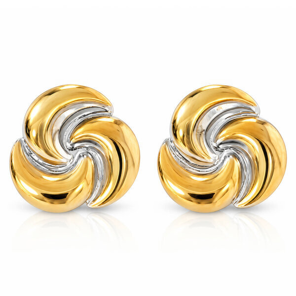 PVD Gold-Plated Stainless Steel Earrings - Intensity