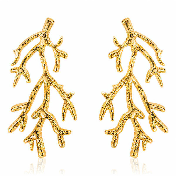 PVD Gold-Plated Stainless Steel Earrings - Intensity