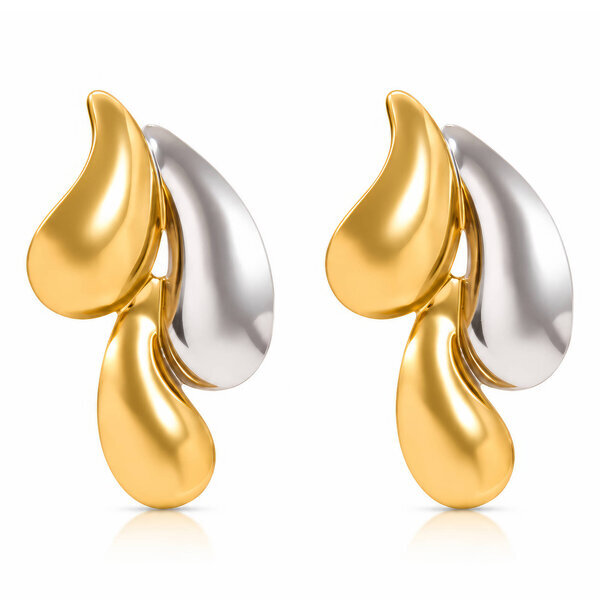 PVD Gold-Plated Stainless Steel Earrings - Intensity