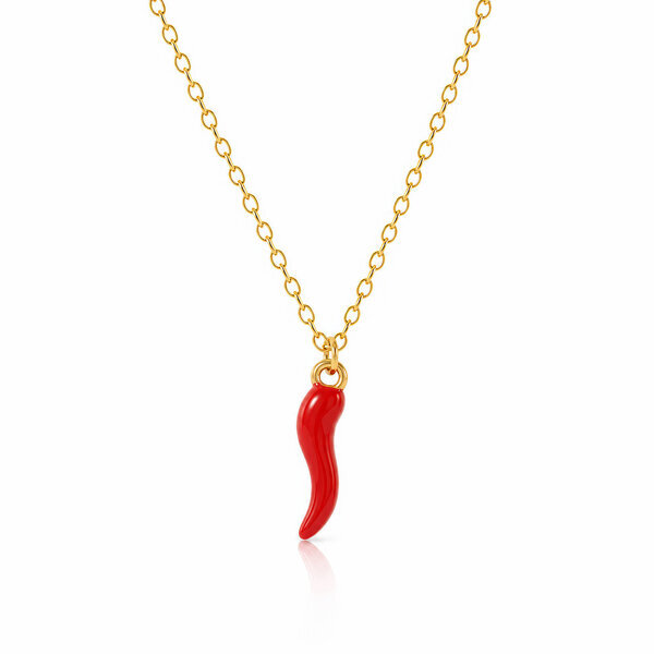 "Chili" PVD Gold-Plated Stainless Steel Necklace - Intensity