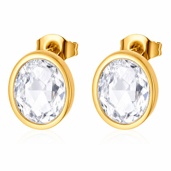 PVD Gold-Plated Stainless Steel Earrings - Intensity