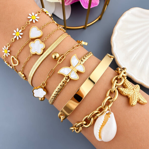 "Seashells and Starfish " Bracelet - Intensity