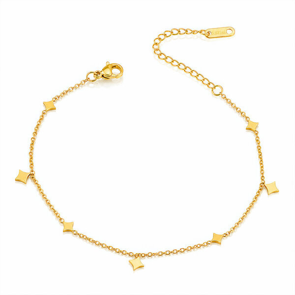 PVD Gold-Plated Stainless Steel Anklet - Intensity