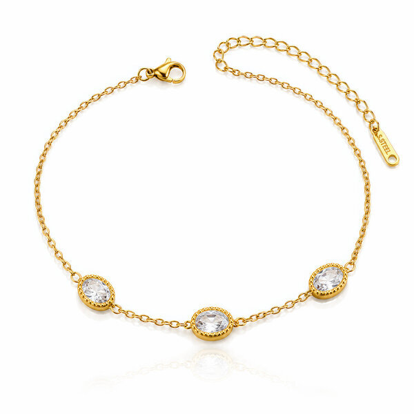 PVD Gold-Plated Stainless Steel Bracelet - Intensity