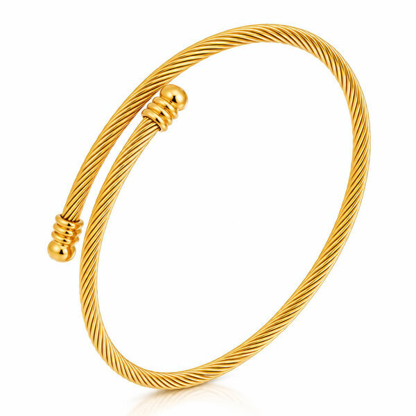 PVD Gold-Plated Stainless Steel Bracelet - Intensity