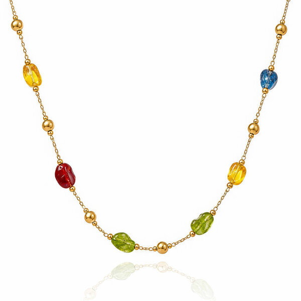 PVD Gold-Plated Stainless Steel Necklace - Intensity