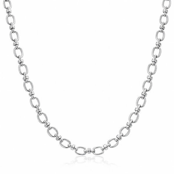 Necklace, 18K Gold Plated Steel