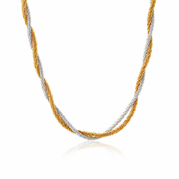 Necklace, 18K Gold Plated Steel
