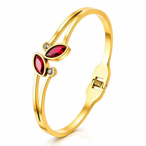 Bracelet, 18K Gold Plated Steel