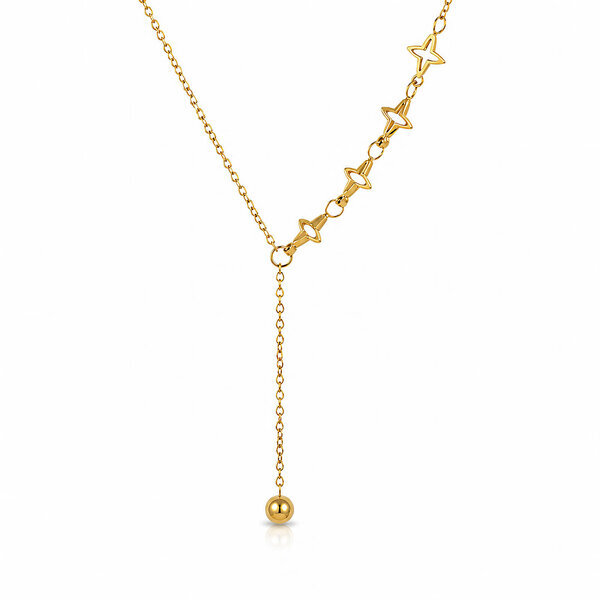 "Stars" PVD Gold-Plated Stainless Steel Necklace - Intensity