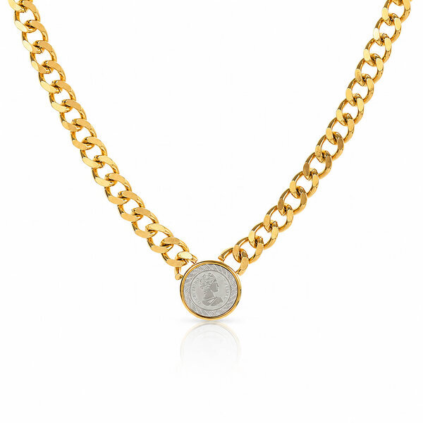 PVD Gold-Plated Stainless Steel Necklace - Intensity
