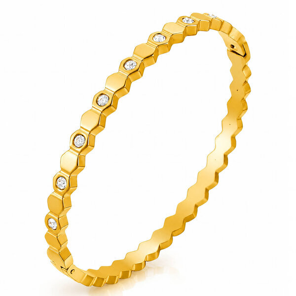 PVD Gold-Plated Stainless Steel Bracelet - Intensity