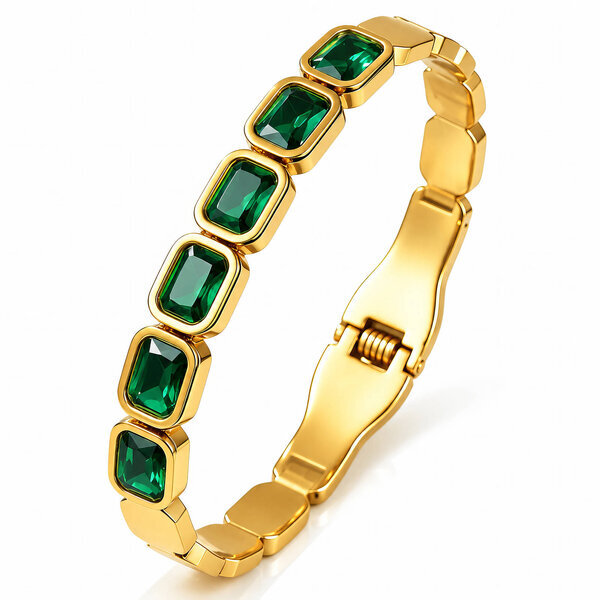 PVD Gold-Plated Stainless Steel Bracelet - Intensity