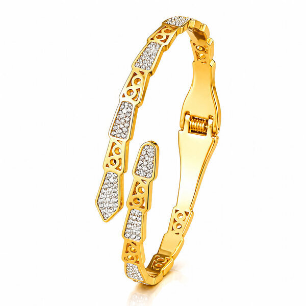 PVD Gold-Plated Stainless Steel Bracelet - Intensity