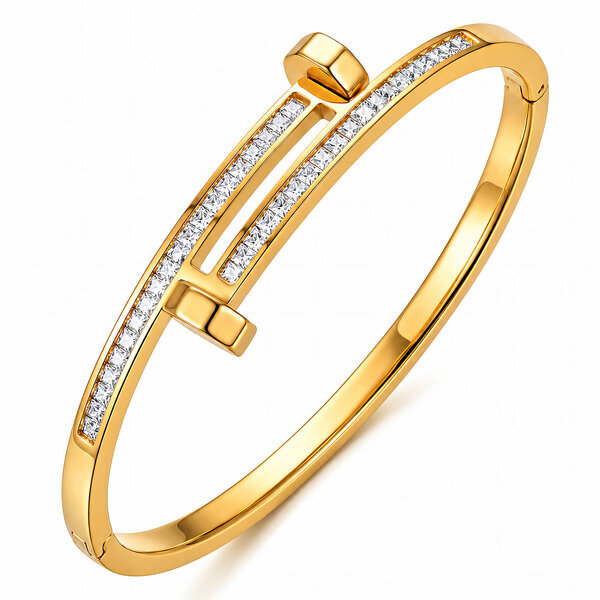 PVD Gold-Plated Stainless Steel Bracelet - Intensity
