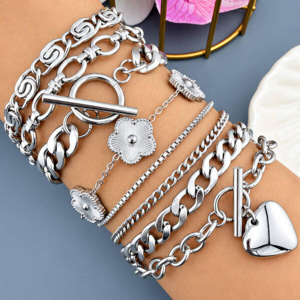 "Flower Meadow" Stainless Steel Bracelet - Intensity