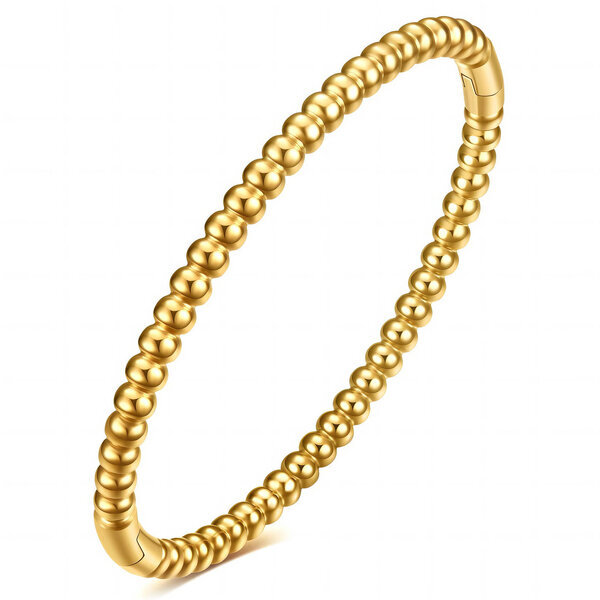 Bracelet, 18K Gold Plated Steel