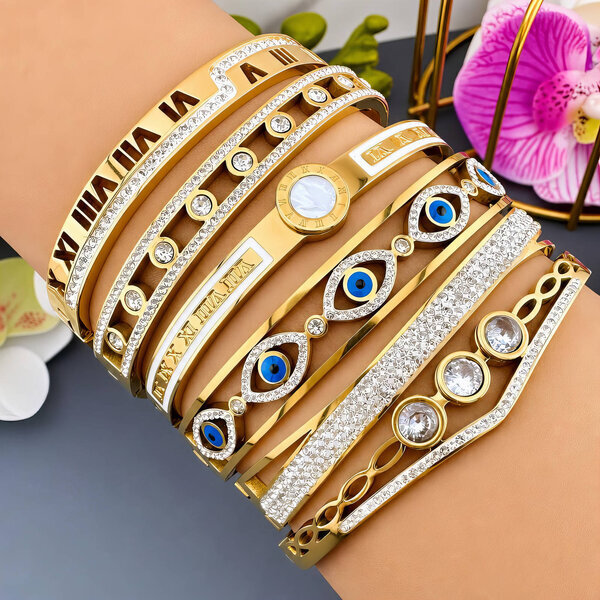 PVD Gold-Plated Stainless Steel Bracelet - Intensity