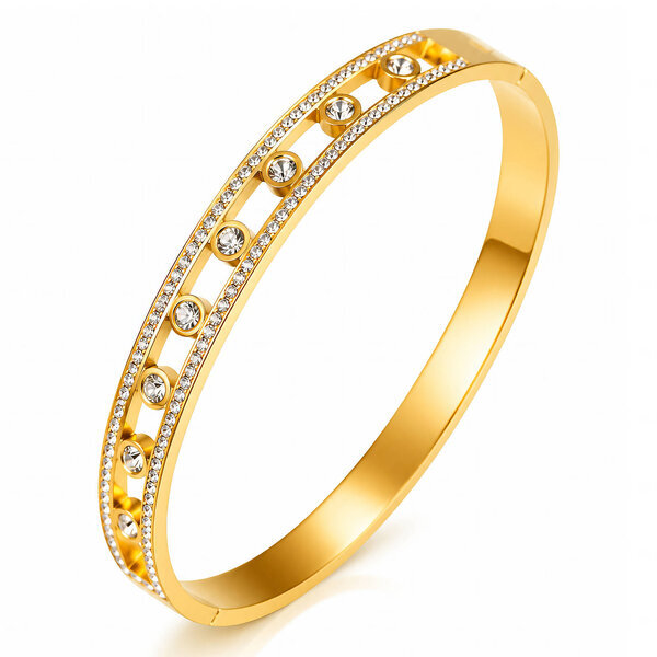 PVD Gold-Plated Stainless Steel Bracelet - Intensity