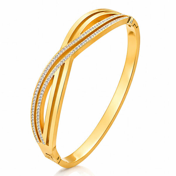 PVD Gold-Plated Stainless Steel Bracelet - Intensity