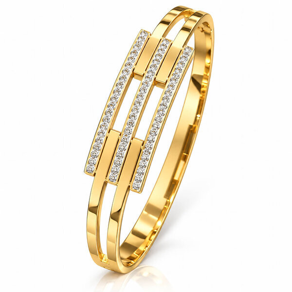 PVD Gold-Plated Stainless Steel Bracelet - Intensity