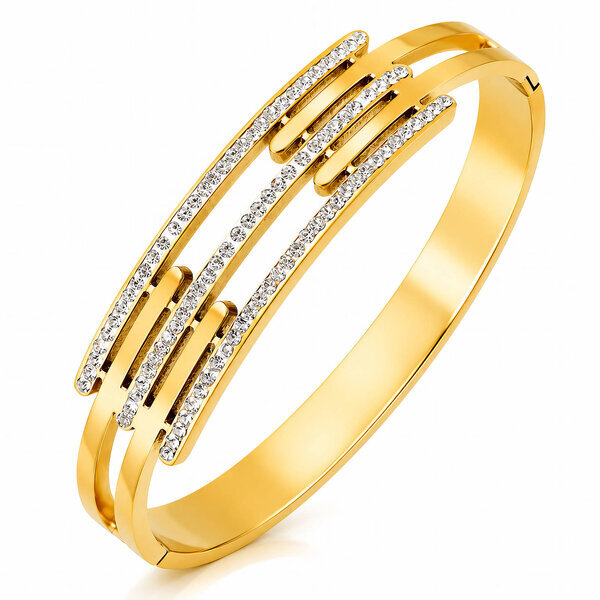 PVD Gold-Plated Stainless Steel Bracelet - Intensity
