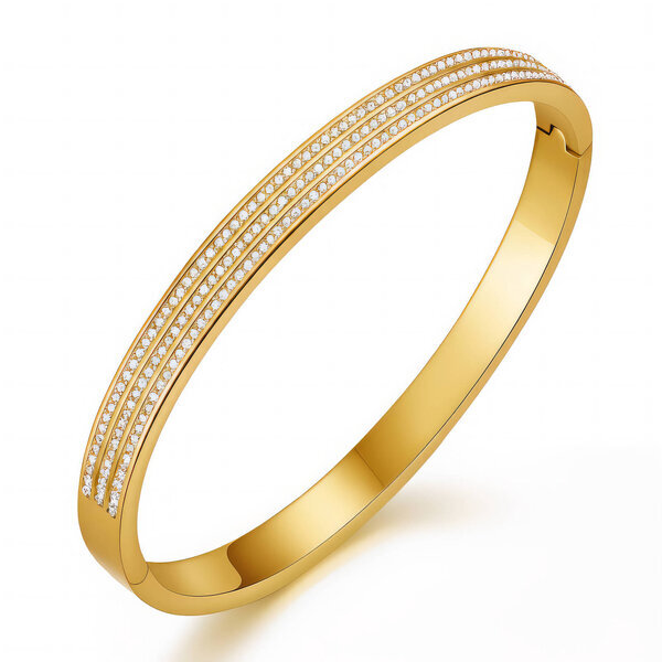 PVD Gold-Plated Stainless Steel Bracelet - Intensity