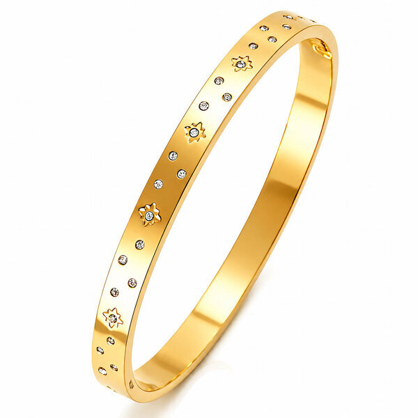 "Stars" PVD Gold-Plated Stainless Steel Bracelet - Intensity