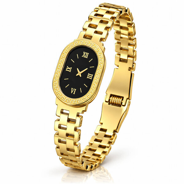 "Watch" PVD Gold-Plated Stainless Steel Bracelet - Intensity