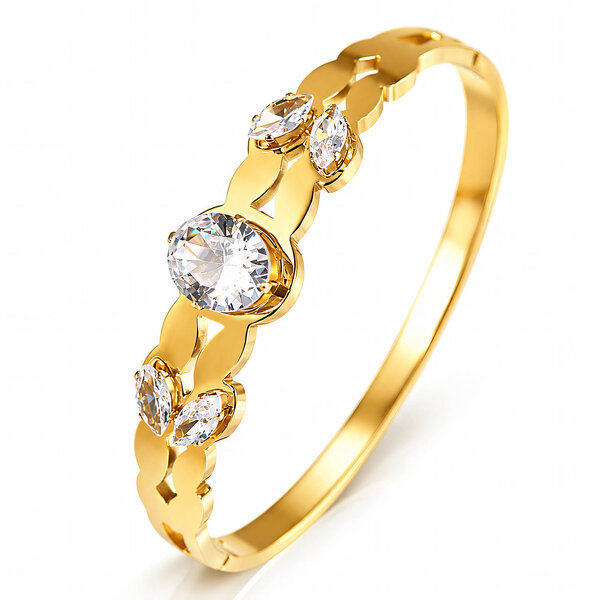 PVD Gold-Plated Stainless Steel Bracelet - Intensity