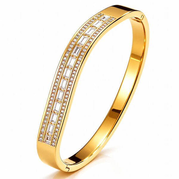 PVD Gold-Plated Stainless Steel Bracelet - Intensity