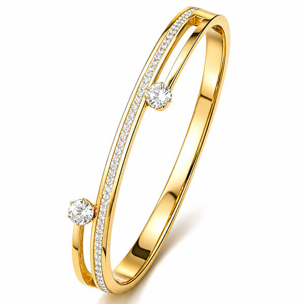 PVD Gold-Plated Stainless Steel Bracelet - Intensity