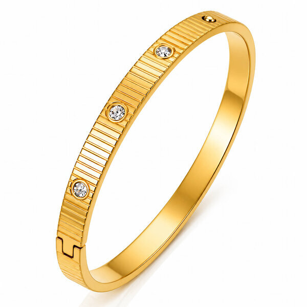 PVD Gold-Plated Stainless Steel Bracelet - Intensity
