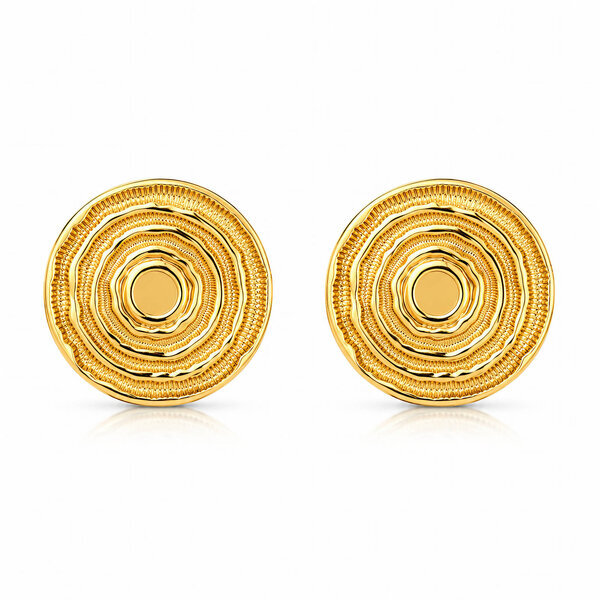 PVD Gold-Plated Stainless Steel Earrings - Intensity