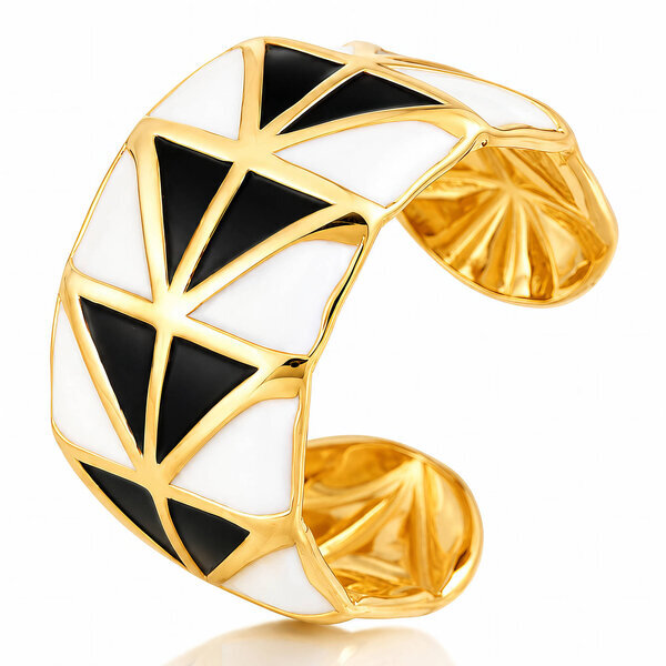 Ring, 18K Gold Plated Steel