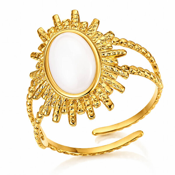 PVD Gold-Plated Stainless Steel Ring - Intensity