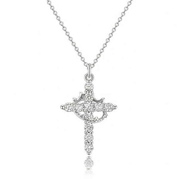 "Cross" Necklace, Stainless Steel