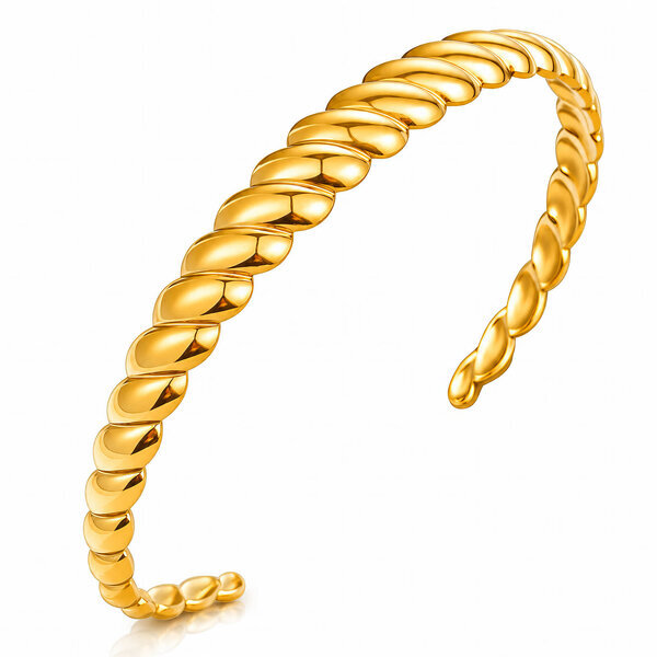 PVD Gold-Plated Stainless Steel Bracelet - Intensity