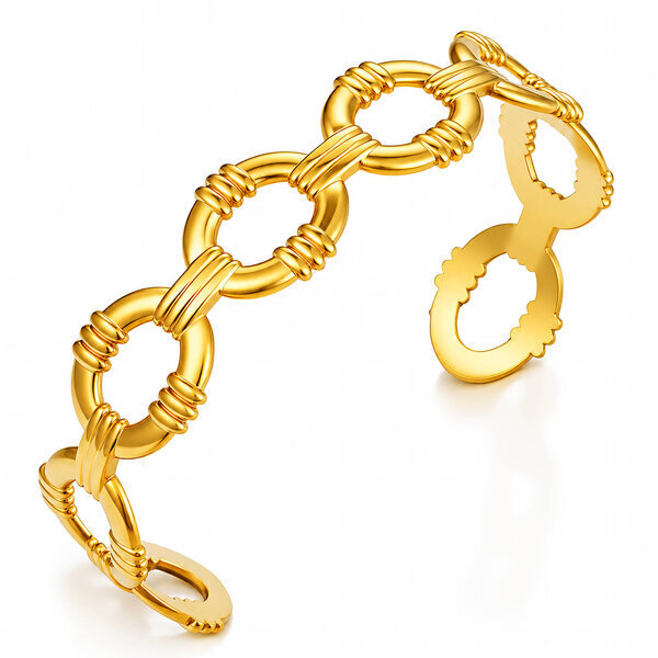 PVD Gold-Plated Stainless Steel Bracelet - Intensity