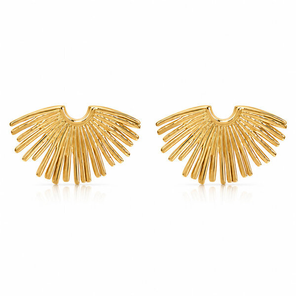 PVD Gold-Plated Stainless Steel Earrings - Intensity