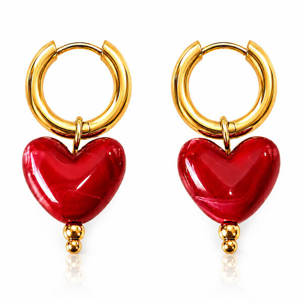 "Hearts" Earrings - Bubble Pop