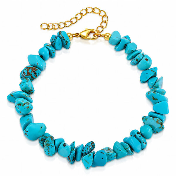 Bracelet, 18K Gold Plated Steel