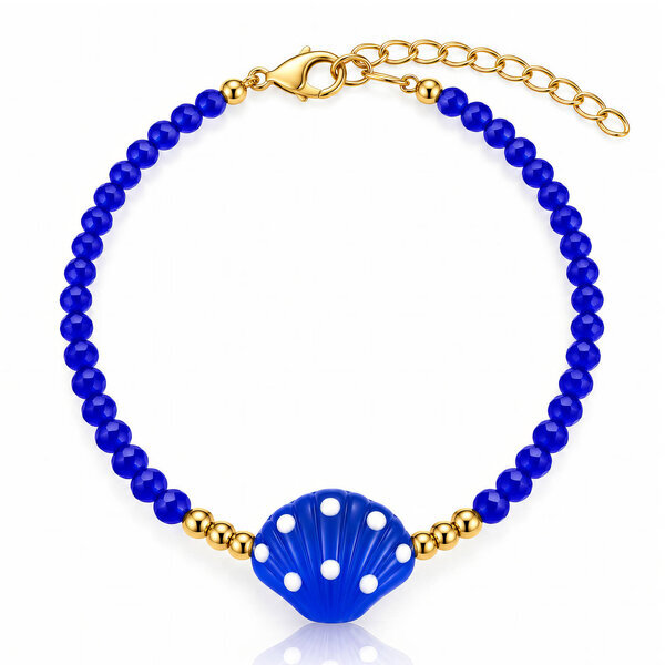 "Seashell" Bracelet, 18K Gold Plated Steel