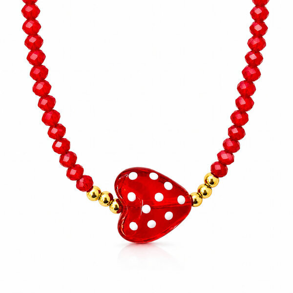Necklace, 18K Gold Plated Steel