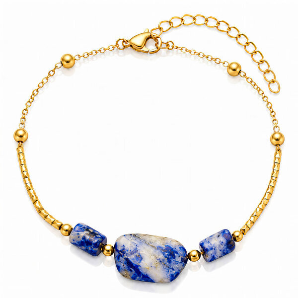 PVD Gold-Plated Stainless Steel Bracelet - Bubble Pop