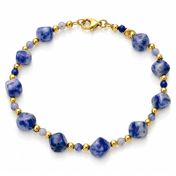 Bracelet, 18K Gold Plated Steel